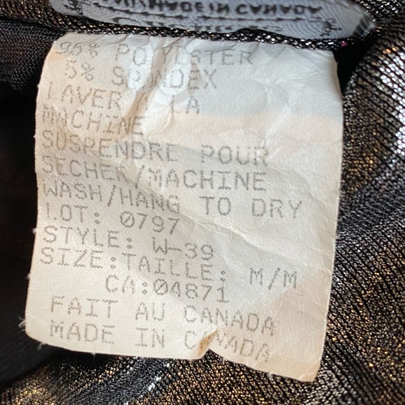 Clientele Vintage Shiny Silver Metallic Cowl Neck Cap Sleeve Holiday Party Top-M - Picture 12 of 16